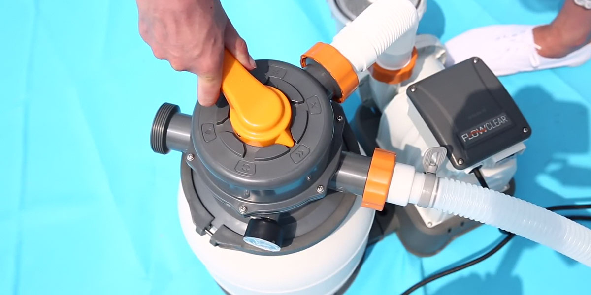 Pompe de nettoyage électrique avec filtre pour sable et gravier